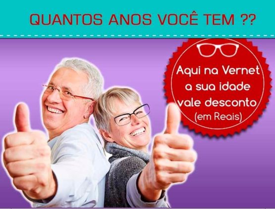 IDADE = Desconto em Reais